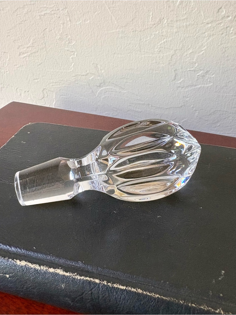 Vintage Gorham King Edward cut crystal decanter stopper